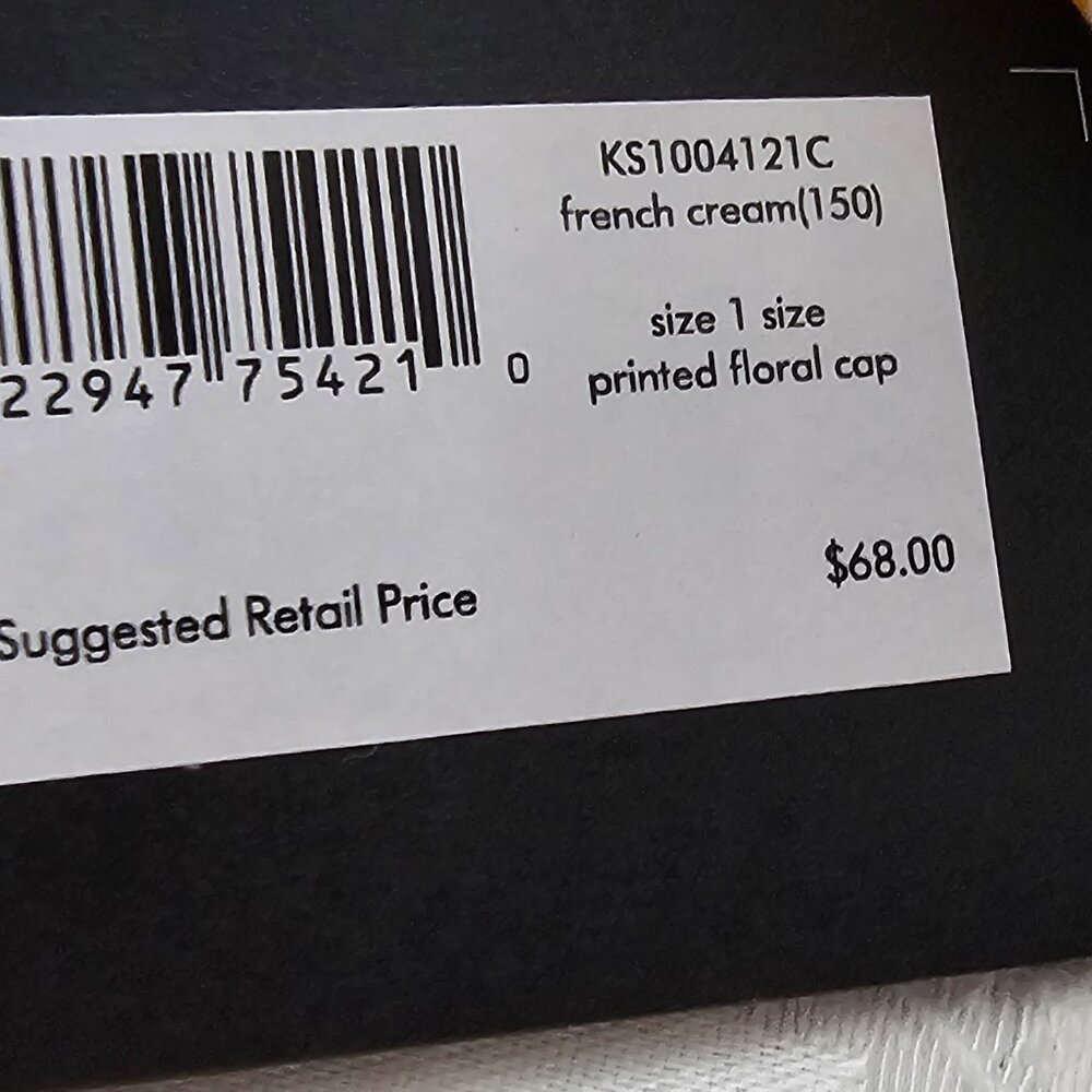 Kate Spade french cream floral Hat! NWT! - Picture 4 of 6